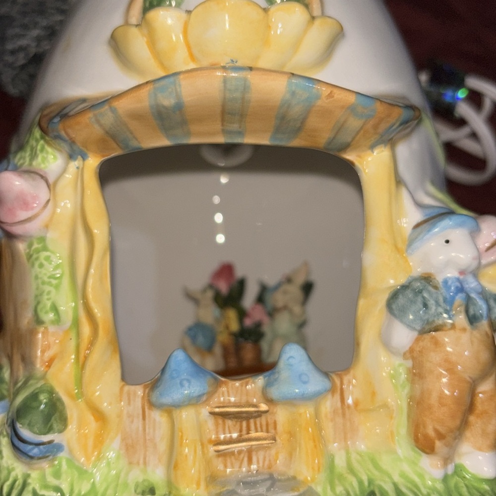 Light up Acrylic Easter Egg set vintage with working bulb - Picture 13 of 16